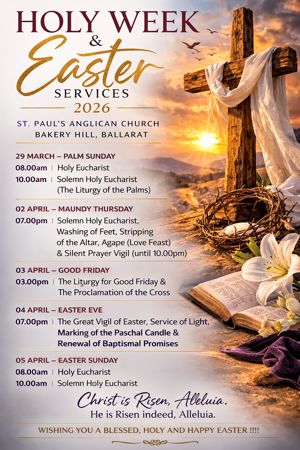 HOLY WEEK 2026 IMAGE