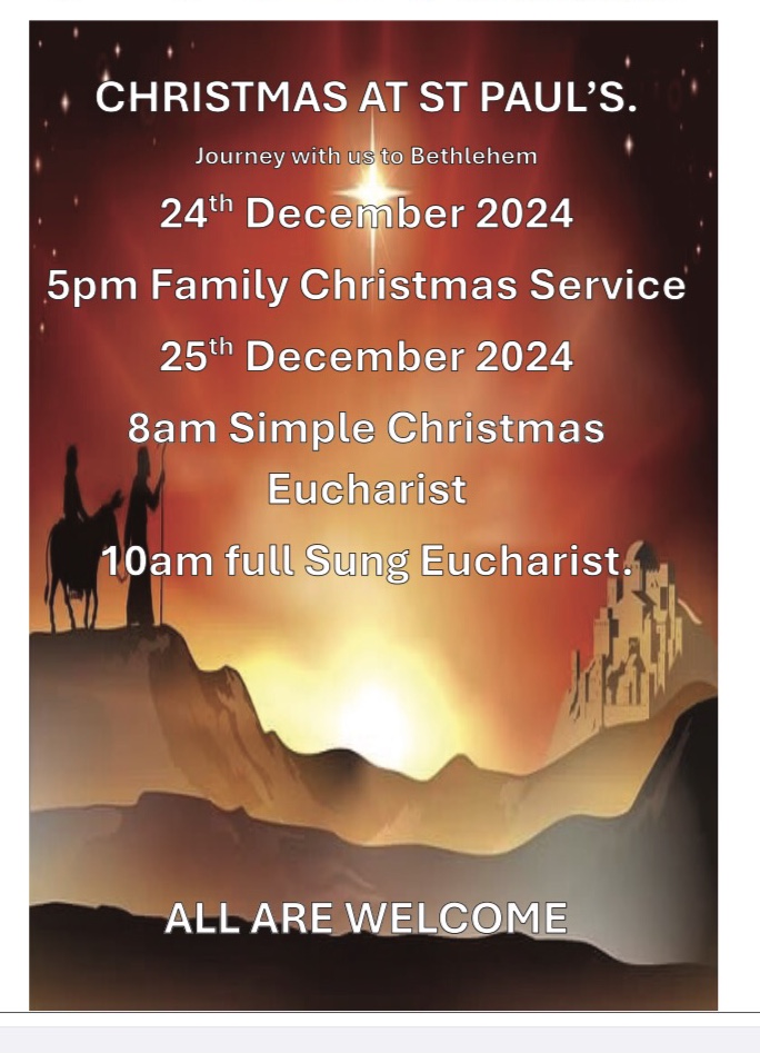 Christmas Eve and Day Services flyer 2024